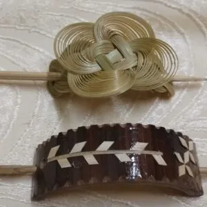 Handmade Bamboo hair clip ( 2 design)
