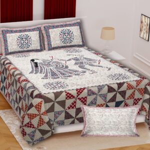 Sanganeri Handblock Bedcover