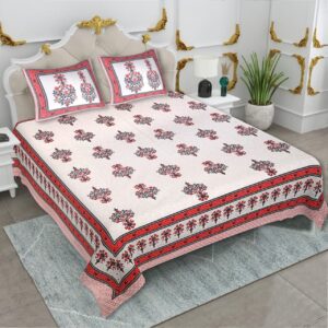 Sanganeri Handblock King Bedcover