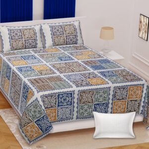 Sanganeri Handblock King Bedcover