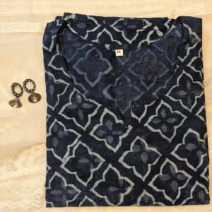 Handblock Indigo Kurta