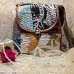 Handmade Kantha stitch sling bag