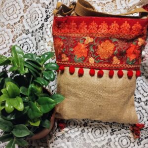 Handmade Jute sling bag