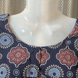 Ajrak Handblock Cotton Blouse