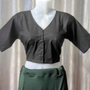 Black Cotton Blouse