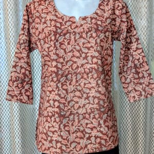 Kalamkari Handblock Cotton Top