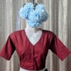 Maroon Cotton Blouse