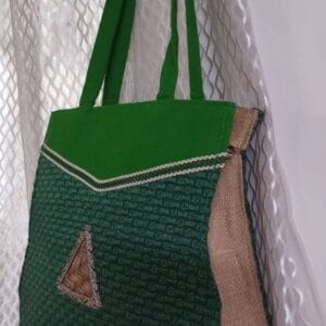 Handmade Jute Canvas Shoulder Bag