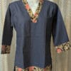 Handblock Kalamkari boder Top