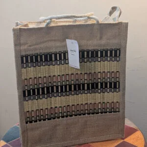 Handmade Jute lunch Bag (Bamboo Design) | Save >40 %