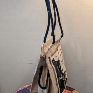 Handmade Canvas shopping bag/ shoulder bag