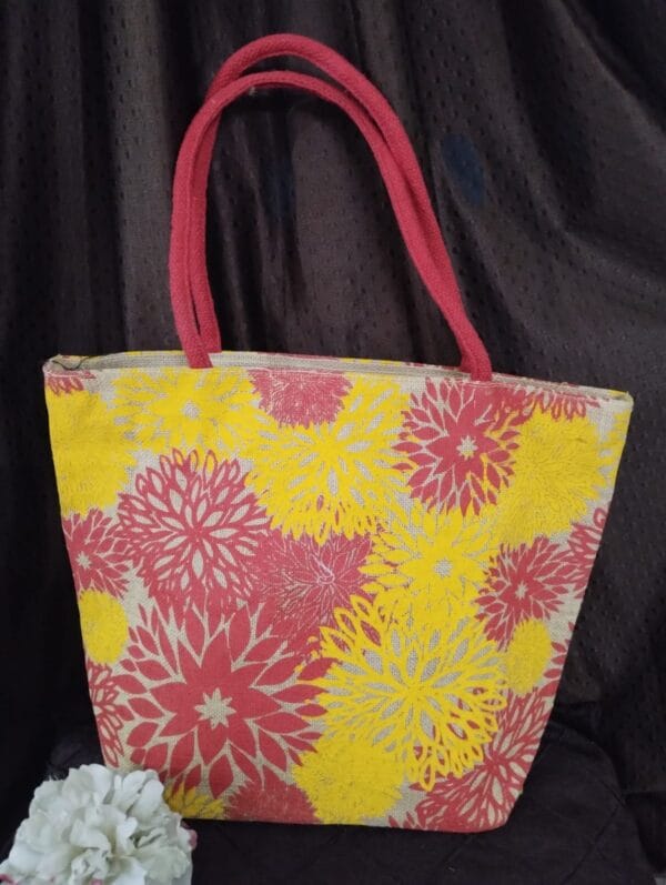 Handmade Canvas shopping bag/ shoulder bag