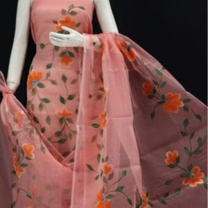 Kota Doriya Hand Painted Unstitched Suit