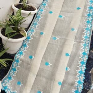 Kota Doriya Saree With Embroidery