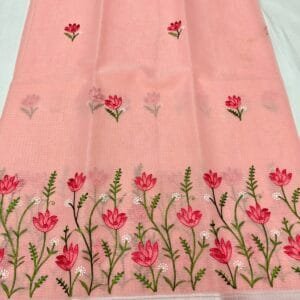 Embroidered Kota Doriya Saree