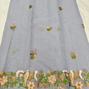 Embroidered Kota Doriya Saree