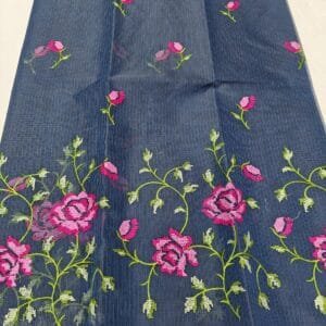 Embroidered Kota Doriya Saree