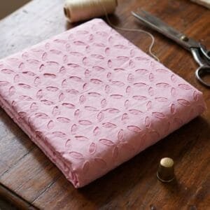 Applique Handwork cotton Material Pink