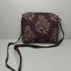 Handcrafted Floral Print Cotton Sling Bag with adjustable strap and handblock print fabric