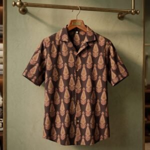 Kalamkari Handblock Cotton Shirt