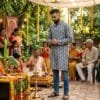 Grey ikat cotton Kurta