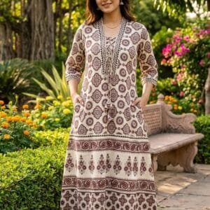 Ajrak Vegetable Dyed One Piece |Online|Urbanshilp