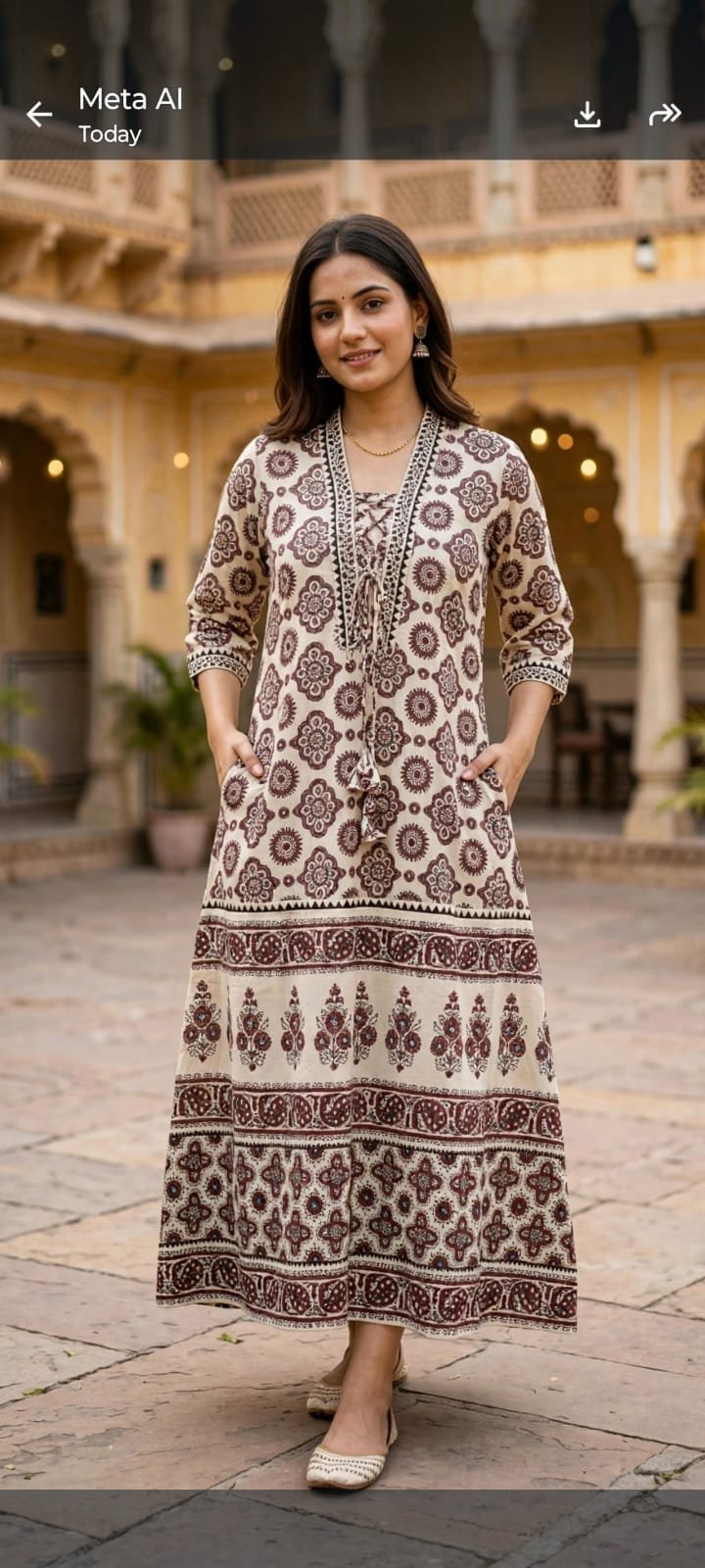 white ajrak one piece2 Ajrak one piece