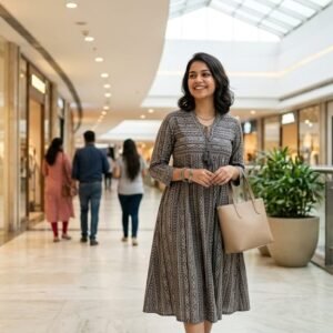 Kalamkari One Piece Dress | Handcrafted Cotton Dress | online |Urbanshilp