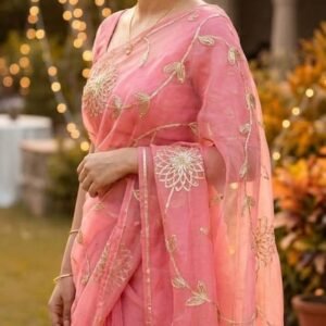 Rajputi Gotta patti Saree (light Pink) | online |Urbanshilp